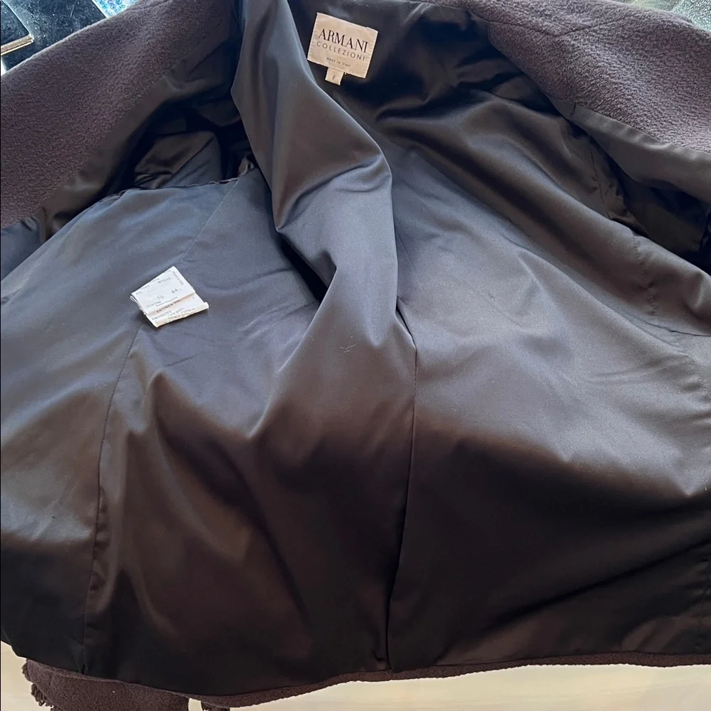 Armani Collezione - Vintage! -Double-Breasted Brown Blazer - Size 8 - Dark Brown - Picture 13 of 13